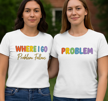 Lgbt minne menen ongelmat seuraavat t-paita - Tenstickers