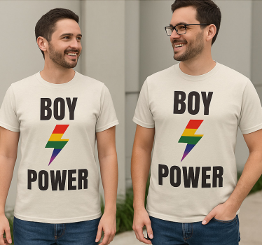 Lgbt poikien voima t-paita - Tenstickers