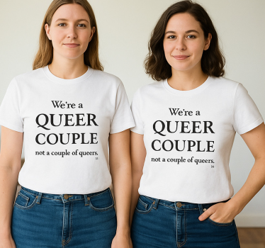 Lgbt queer parin t-paita - Tenstickers