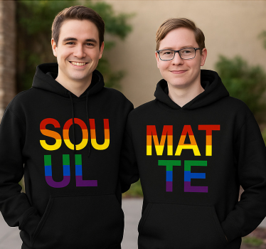 Lgbt sielunkumppani parin t-paita - Tenstickers