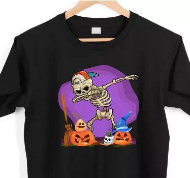 Luuranko tanssiliike t-paita halloweeniksi - Tenstickers