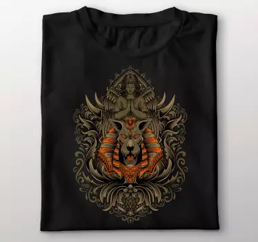 Majesteettinen leijona embleemi t-paita - Tenstickers
