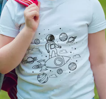Mies avaruudessa paita lapselle - Tenstickers