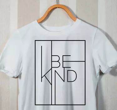 Moderni "be kind" t-paita - Tenstickers