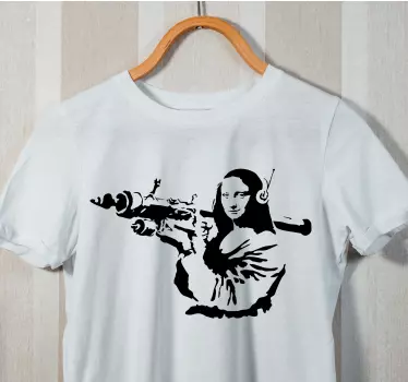 Mona lisa inspiroima t-paita - Tenstickers