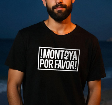 montoya por favor t-paita - Tenstickers