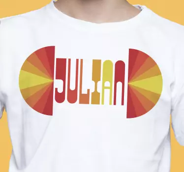 Muokattavissa oleva vintage auringonlaskun t-paita - Tenstickers