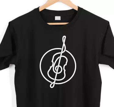 Musiikkinuotti-siluetti t-paita - Tenstickers