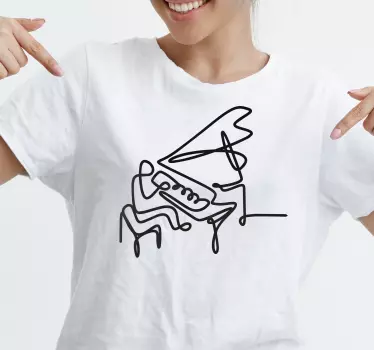 Musiikkiset hetket yhdessä t-paita - Tenstickers