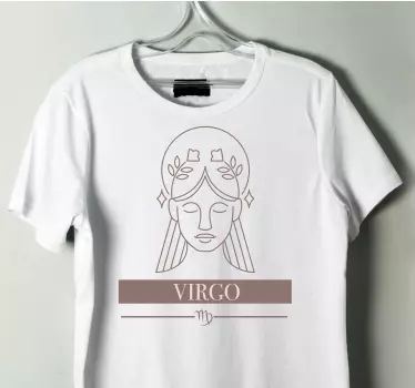 Neitsyt zodiac symbol t-paita - Tenstickers