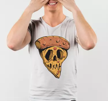 Pizza kallo graffiti tyyli t-paita - Tenstickers