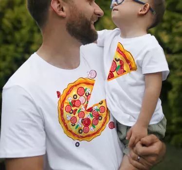 Pizzan pala isälle ja pojalle samanlaiset paidat - Tenstickers