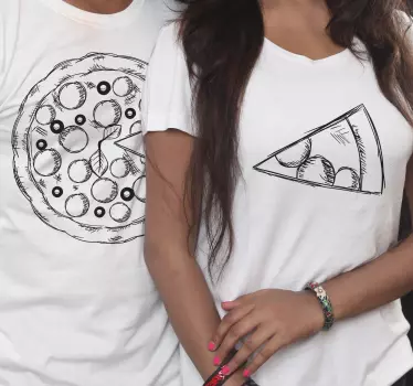 Pizzaviipaleet äiti ja tytär t-paita - Tenstickers