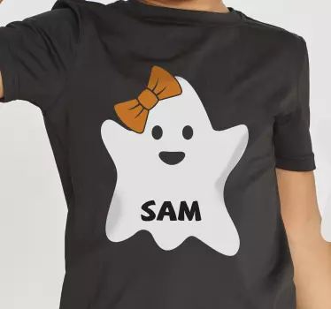 Räätälöitävä lasten halloween-paita haamulla paita halloween - Tenstickers