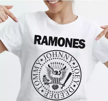 Ramones-logon t-paita - Tenstickers