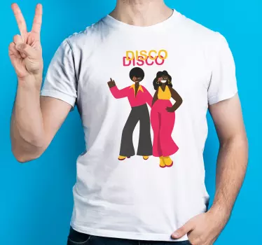Retro disco tunnelma t-paita - Tenstickers