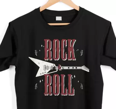 Rock & roll tyyli t-paita - Tenstickers