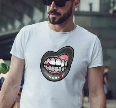 Rohkea huuligrafiikka parin t-paita - Tenstickers
