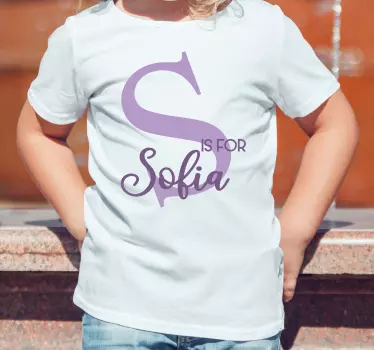 S on sofian lasten t-paita - Tenstickers