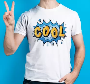 Siisti sarjakuvakuvasto t-paita - Tenstickers