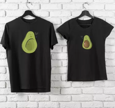 Söpö avokado samanlaiset paidat - Tenstickers