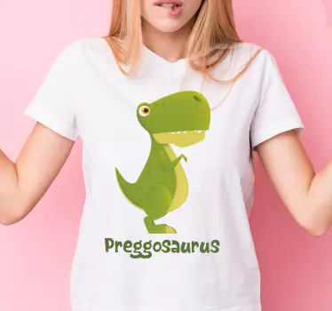 Söpö dinosaurus konsepti äiti ja tytär t-paita - Tenstickers