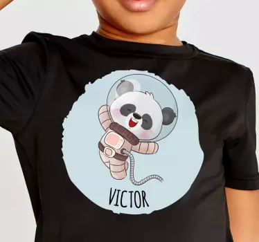 Söpö panda pojalle nimeltä t paitoja vauvoilla - Tenstickers