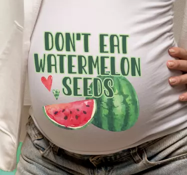 Söpö vesimelonilainaus äiti ja tytär t-paita - Tenstickers