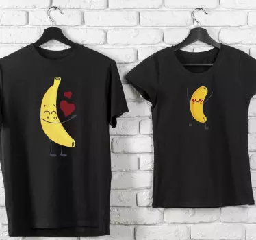 Suloiset banaanihahmot t-paita - Tenstickers