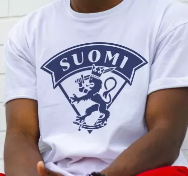 Suomalaisen leijonan paita t-paita - Tenstickers