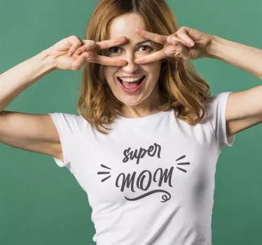 Superäidin asenne äiti ja tytär t-paita - Tenstickers