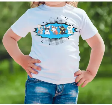 Superkoirien sankaripaitakokoelma lasten t-paita - Tenstickers