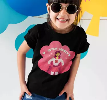 Superwoman tyttö nimeltä kids t-paita - Tenstickers