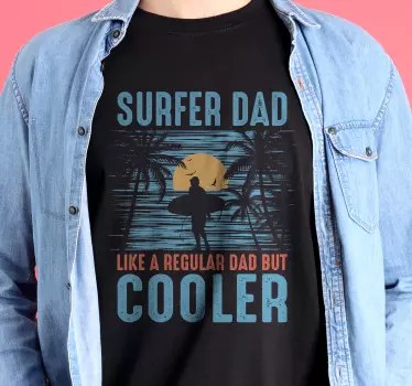 Surffaajan isä paita isänpäivälle - Tenstickers