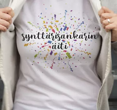 Syntymäpäivän äiti tpaita äiti tytär - Tenstickers