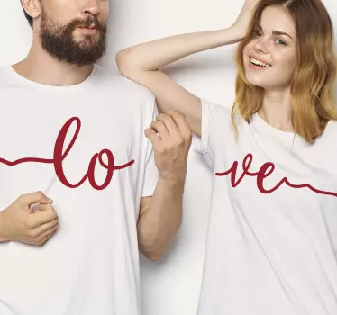Couple T Shirts Love - Tenstickers