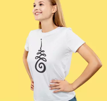 Unalome-symboli t-paita - Tenstickers