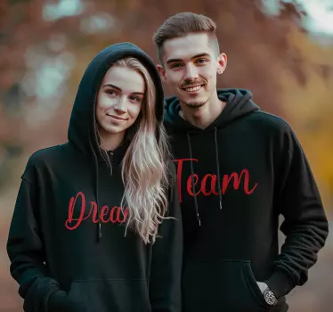 Unelmatiimi Couple Hoodies - Tenstickers