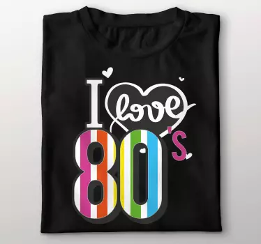 Värikäs 80-luvun juhlapaita - Tenstickers