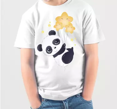 Vauva panda ilmapallo paita lapselle - Tenstickers