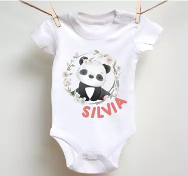Vauvalle t-paita söpö pandaasu - Tenstickers