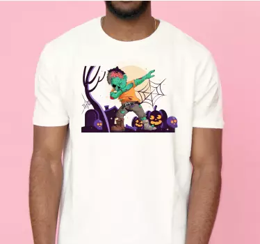 Zombie tanssi t-paita halloweeniksi - Tenstickers
