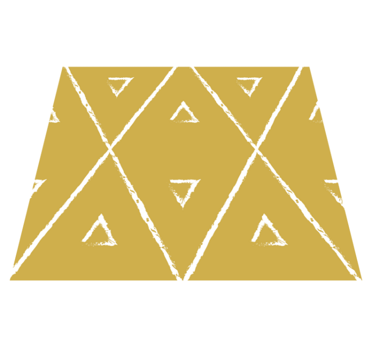 Keltainen geometrinen vinyylimatto - Tenstickers