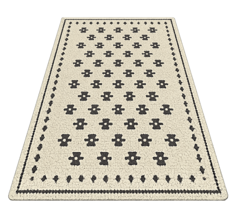 Kukka mosaiikki olohuoneen vinyylimatto - Tenstickers