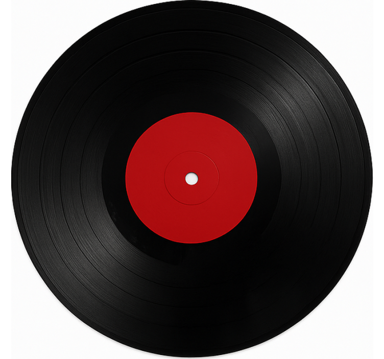 Jättimäinen vinyylilevy ruokasalin vinyylimatto - Tenstickers