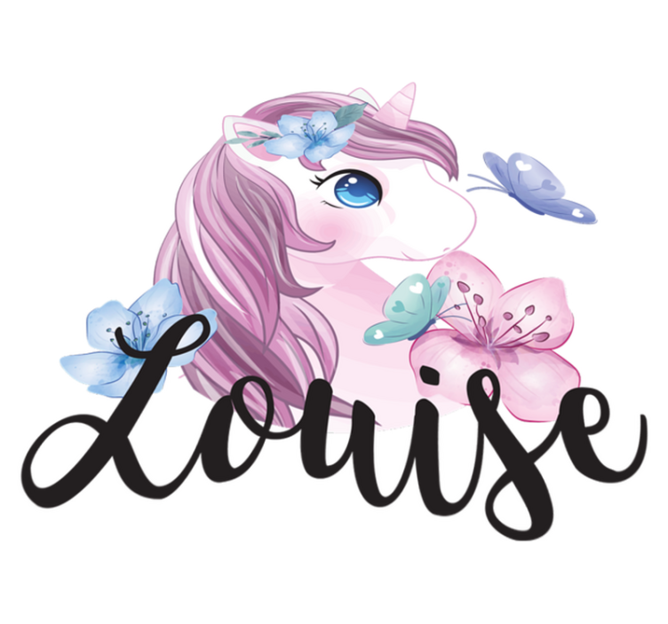 Suuri silmäinen yksisarvinen perhonen vinyylimatto - Tenstickers