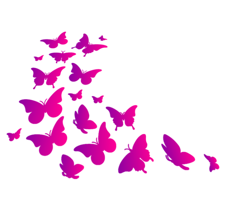 Ikkunaperhonen eläin vinyylimatto - Tenstickers