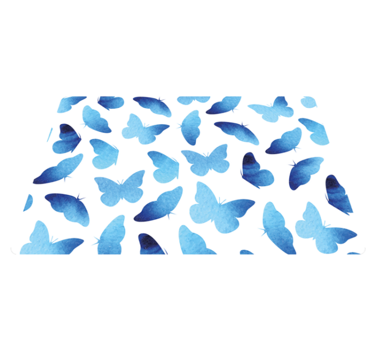 Kuvitetut perhoset eläin vinyylimatto - Tenstickers