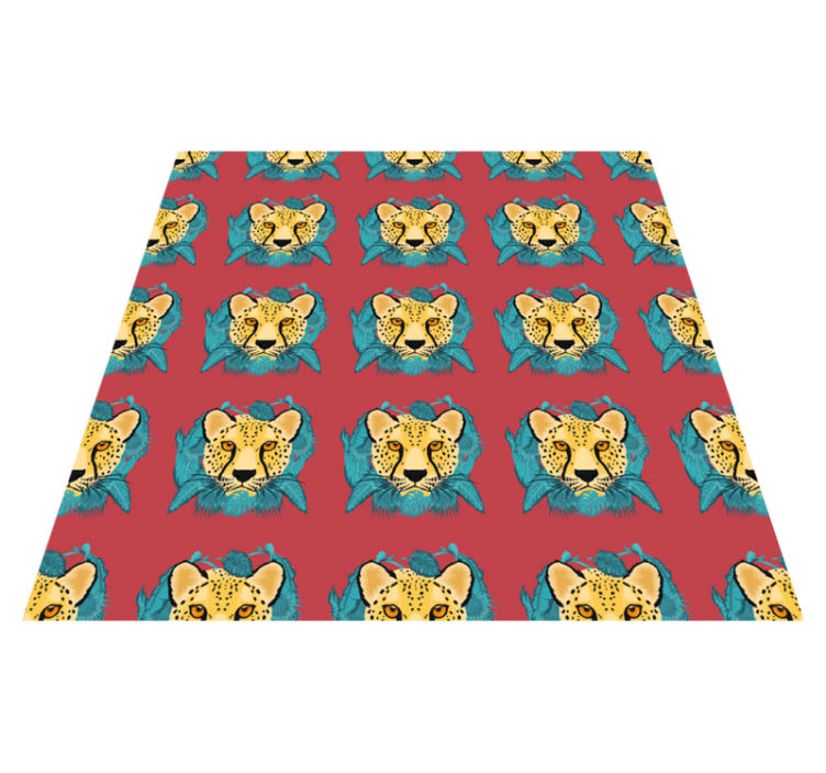 Itämaistyylinen leopardikuvio vinyylimatto - Tenstickers