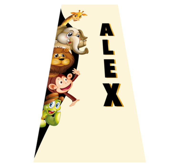 3d söpöt eläimet vinyylimatto - Tenstickers